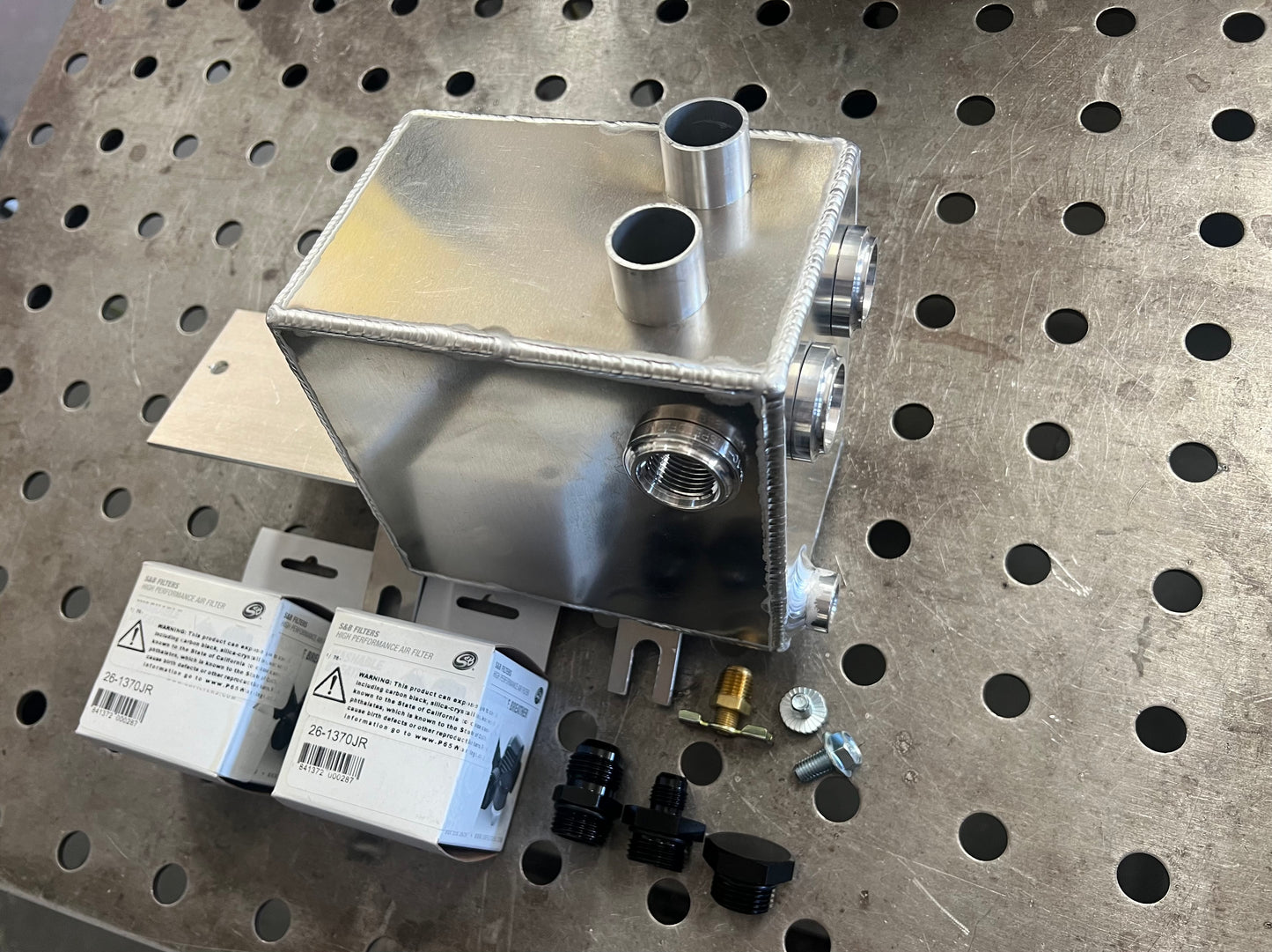 Evo 8/9 Modular Battery Relocation Catch Can-Front Fittings - DI Fabrication