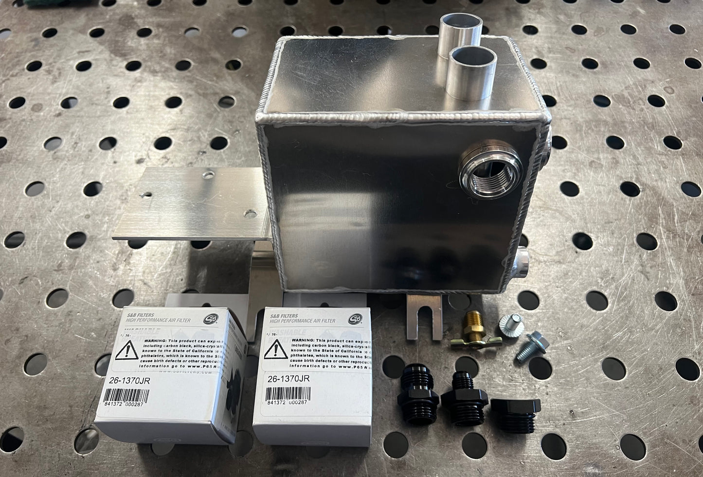 Evo 8/9 Modular Battery Relocation Catch Can-Front Fittings - DI Fabrication