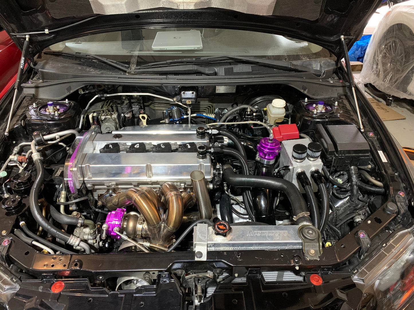 Evo 8/9 Modular Battery Relocation Catch Can-Front Fittings - DI Fabrication
