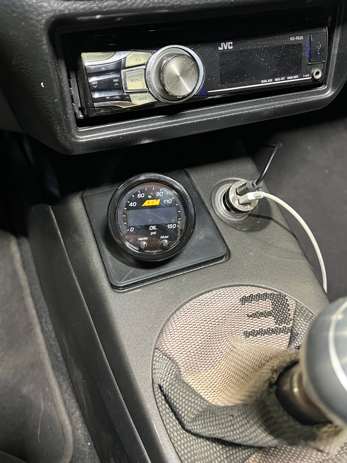 Single 52mm Ashtray Pod For Mitsubishi Lancer Evo 7 8 9 - Direct Fit LHD Or RHD